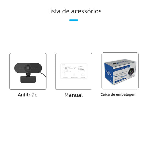 Cámara Web 2K HD USB para Videollamadas y Streaming Profesional